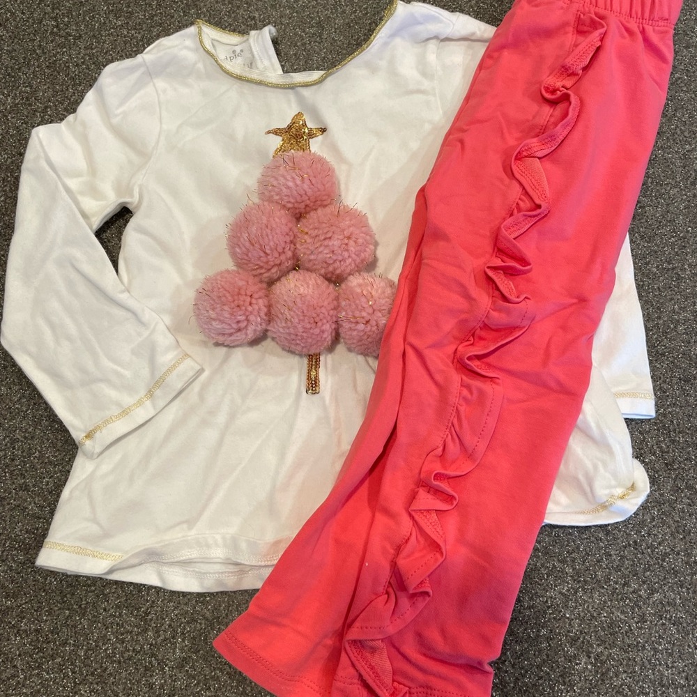 Toddler girl Christmas outfit